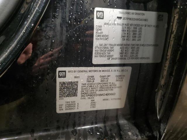 3GTP9EEDXMG400663 GMC Sierra K1500 At4