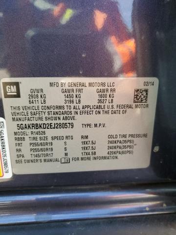 5GAKRBKD2EJ280579 Buick Enclave