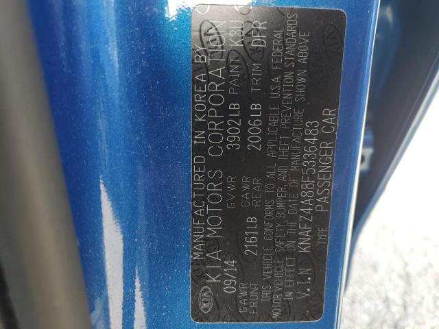KNAFZ4A88F5336483 KIA FORTE EX