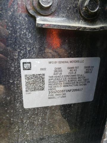 1G1ZG5ST1NF209817 Chevrolet MALIBU RS