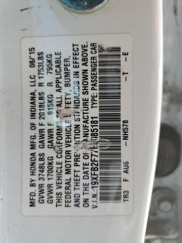 19XFB2F77FE085181 Honda CIVIC SE