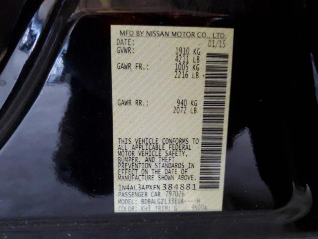 1N4AL3APXFN384881 Nissan ALTIMA 2.5