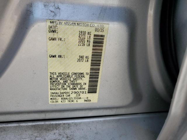 1N4AL3AP0FC290701 Nissan ALTIMA 2.5