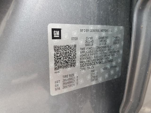 1GTG5CEN9K1357602 GMC CANYON SLE