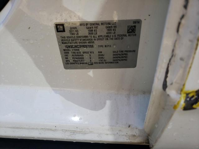 1GNSCJKC3FR287956 Chevrolet Suburban C1500 Lt