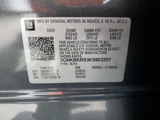 3GNKBKRS3KS603207 Chevrolet Blazer Premier