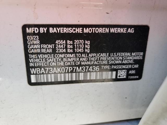 WBA73AK07P7M37436 BMW 228XI