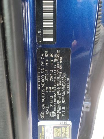 3KPF24AD3ME369543 KIA FORTE FE