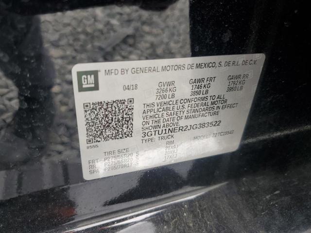 3GTU1NER2JG383522 GMC Sierra C1500 Slt