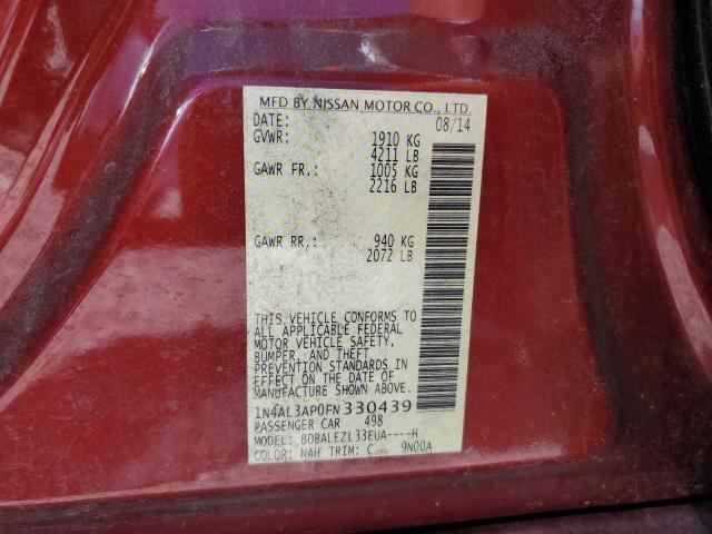 1N4AL3AP0FN330439 Nissan ALTIMA 2.5