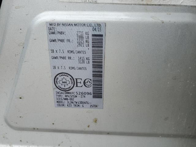 5N1AL0MMXFC526096 Infiniti QX60