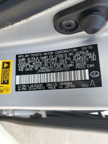 JTHKD5BH1G2260157 Lexus CT 200