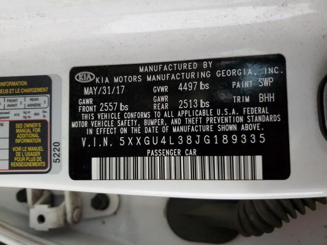5XXGU4L38JG189335 KIA OPTIMA EX