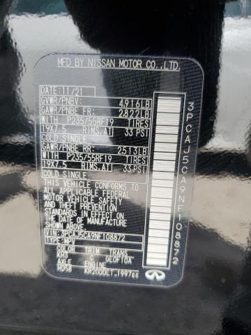 3PCAJ5CA9NF108872 Infiniti Qx50 Essential