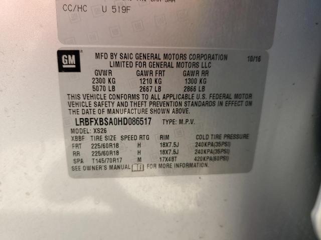LRBFXBSA0HD086517 Buick Envision Essence