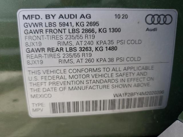 WA1F2BFY4M2020396 Audi Q5 E Prestige
