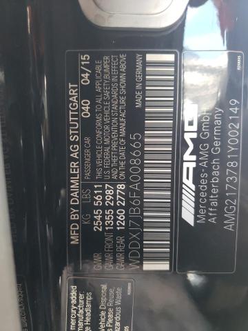 WDDXJ7JB6FA008665 Mercedes-Benz S 63 AMG