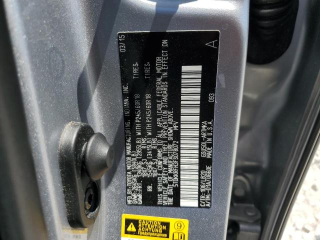 5TDKKRFH3FS078072 Toyota Highlander Xle