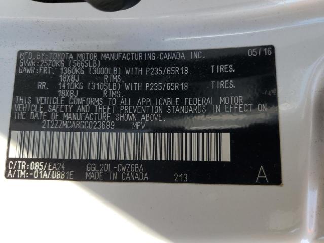 2T2ZZMCA8GC023689 Lexus RX 350