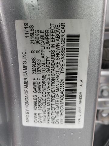 1HGCV1F40LA035524 Honda ACCORD EX