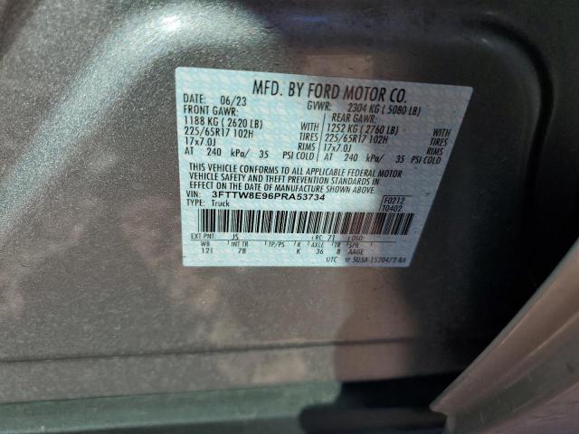 3FTTW8E96PRA53734 Ford Maverick Xl