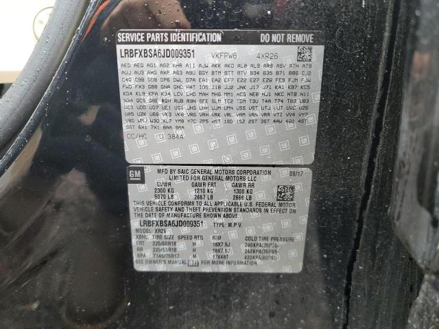 LRBFXBSA6JD009351 Buick Envision Preferred