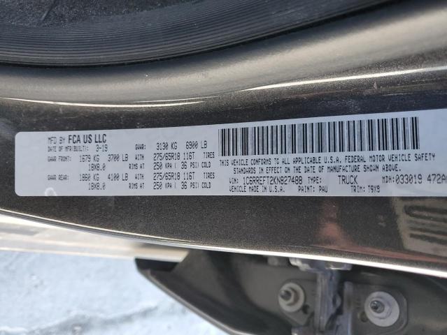 1C6RREFT2KN827488 RAM 1500 Big Horn/lone Star
