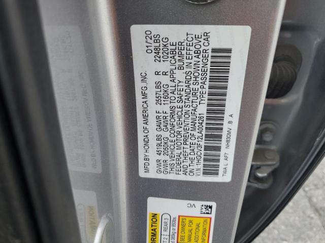1HGCV3F12LA004261 Honda ACCORD HYBRID