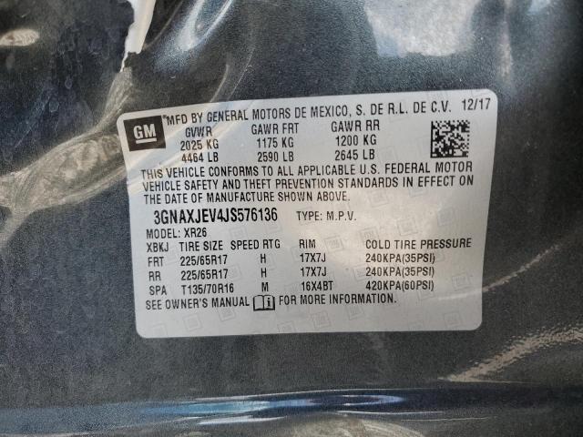 3GNAXJEV4JS576136 Chevrolet EQUINOX LT