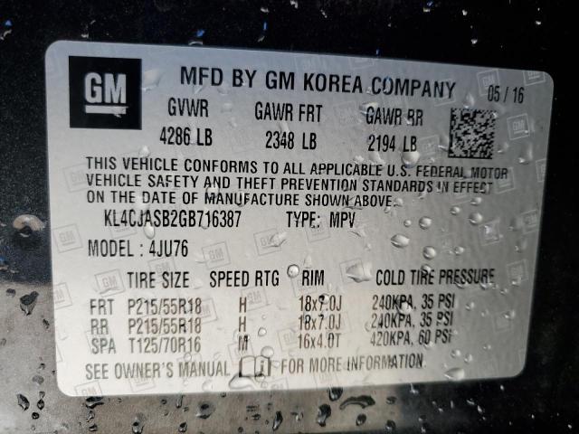 KL4CJASB2GB716387 Buick Encore