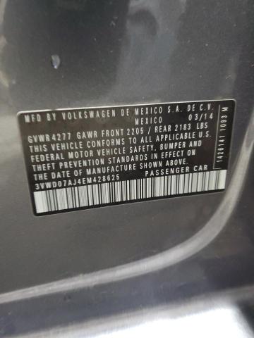 3VWD07AJ4EM428625 Volkswagen JETTA SE