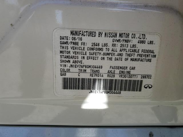 JN1EV7AP6GM304449 Infiniti Q50 Premium