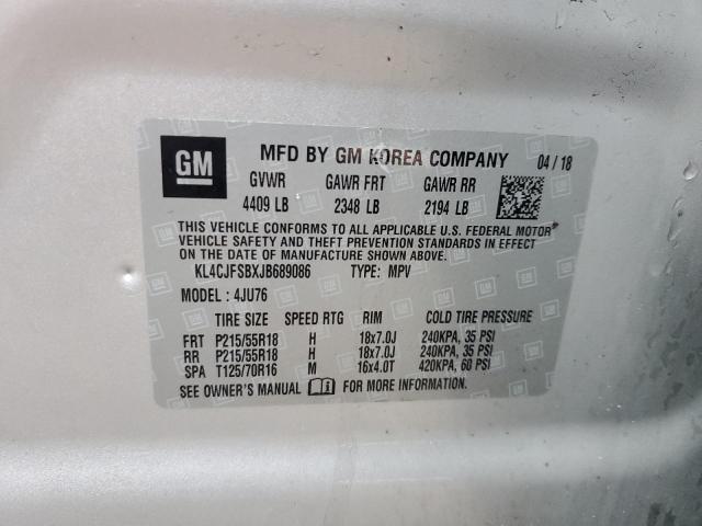 KL4CJFSBXJB689086 Buick Encore Preferred Ii