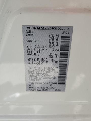 5N1AR2MMXEC621346 Nissan Pathfinder S