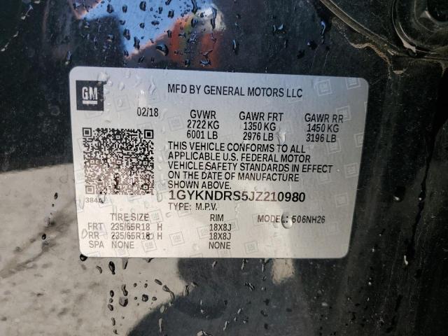 1GYKNDRS5JZ210980 Cadillac XT5 LUXURY