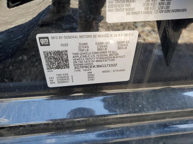 3GTP9CEK3NG173322 GMC Sierra Limited K1500 Elevation