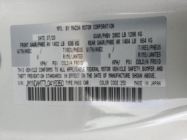 JM1NDAM77L0416350 Mazda Mx-5 Miata Grand Touring