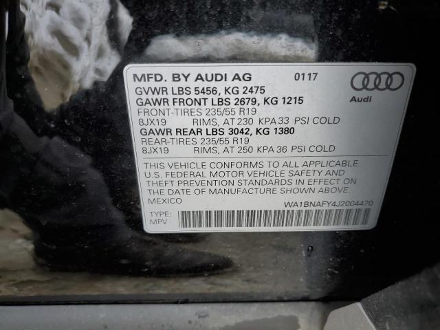 WA1BNAFY4J2004470 Audi Q5 Premium Plus