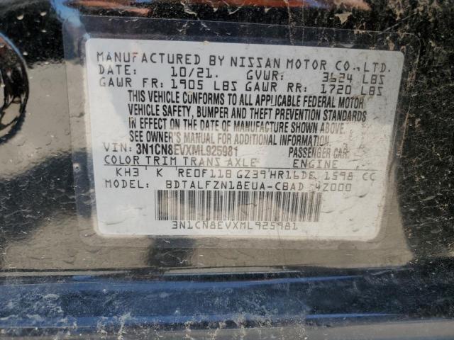 3N1CN8EVXML925981 Nissan VERSA SV