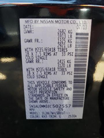 5N1AL0MM1EC502557 Infiniti QX60