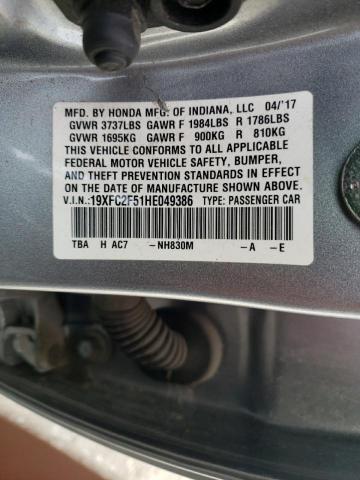 19XFC2F51HE049386 Honda Civic Lx