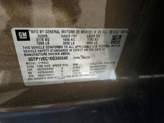 3GTP1VEC1EG399340 GMC Sierra C1500 Slt