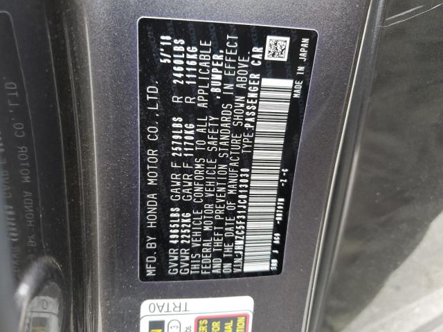 JHMZC5F31JC013030 Honda Clarity Touring