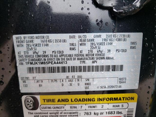 1FMJK1M85PEA44413 Ford Expedition Max Platinum