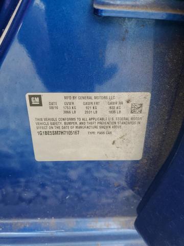 1G1BE5SM7H7105167 Chevrolet CRUZE LT
