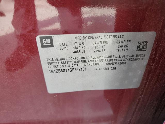 1G1ZB5ST1GF262101 Chevrolet MALIBU LS
