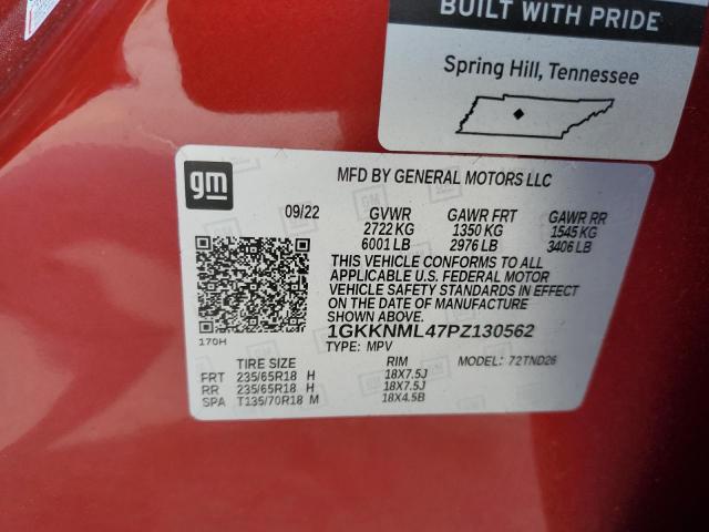 1GKKNML47PZ130562 GMC ACADIA SLT