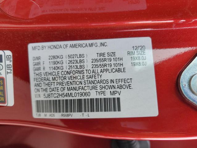 5J8TC2H54ML019060 Acura Rdx Technology