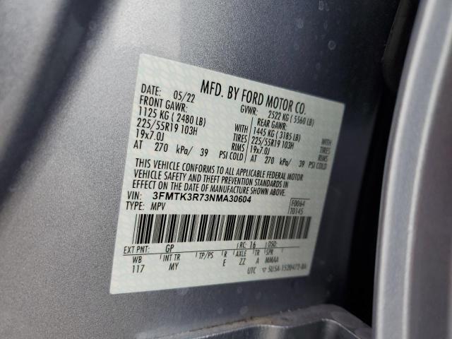 3FMTK3R73NMA30604 Ford Mustang Mach-e Premium
