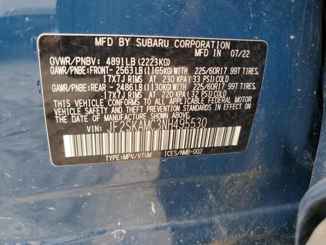 JF2SKAMC3NH495530 Subaru Forester Wilderness